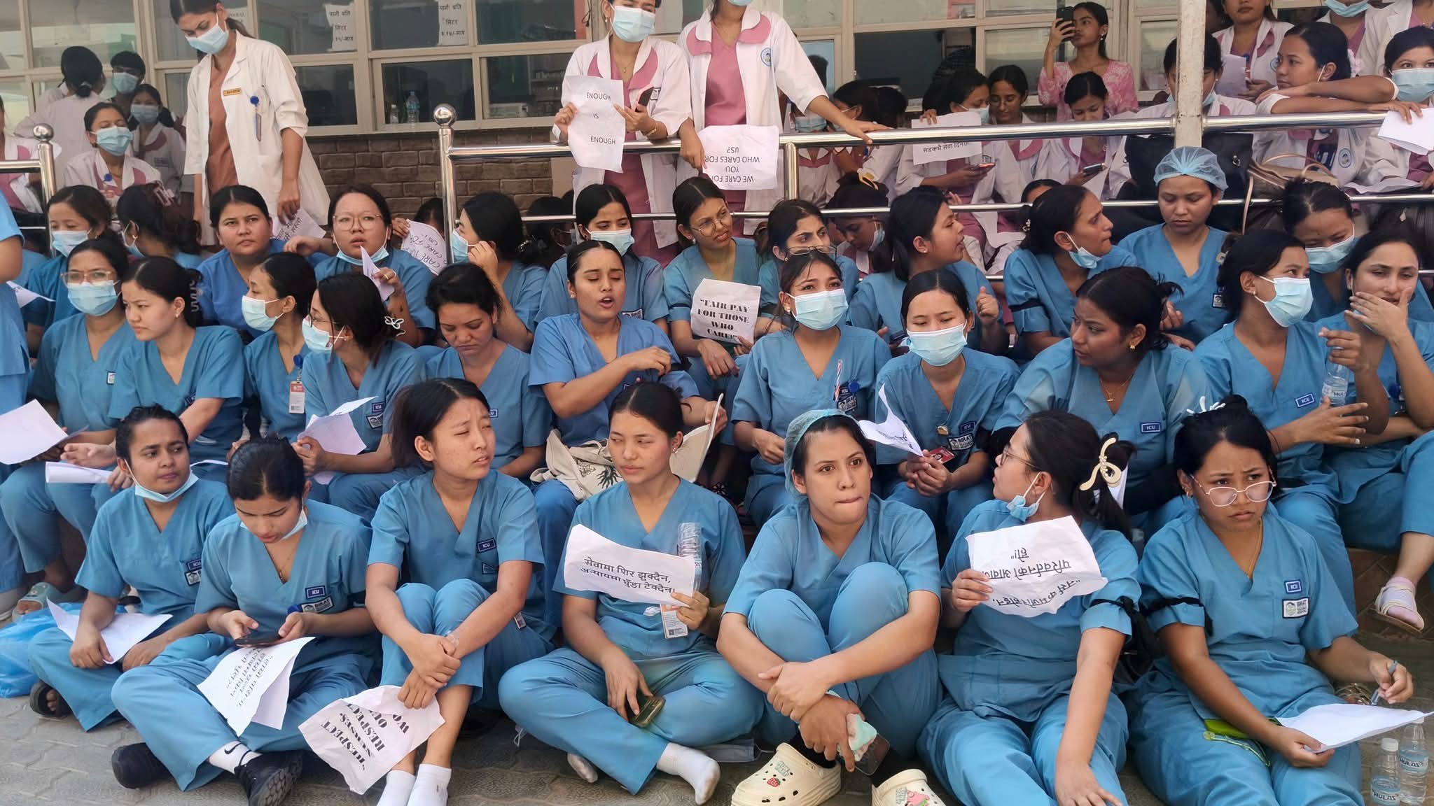 विराट मेडिकल कलेजमा नर्सहरूको आन्दोलन, स्वास्थ्य सेवा प्रभावित